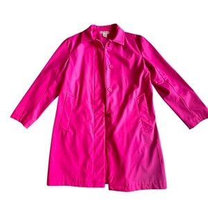 Women's Hot Pink Rain Coat